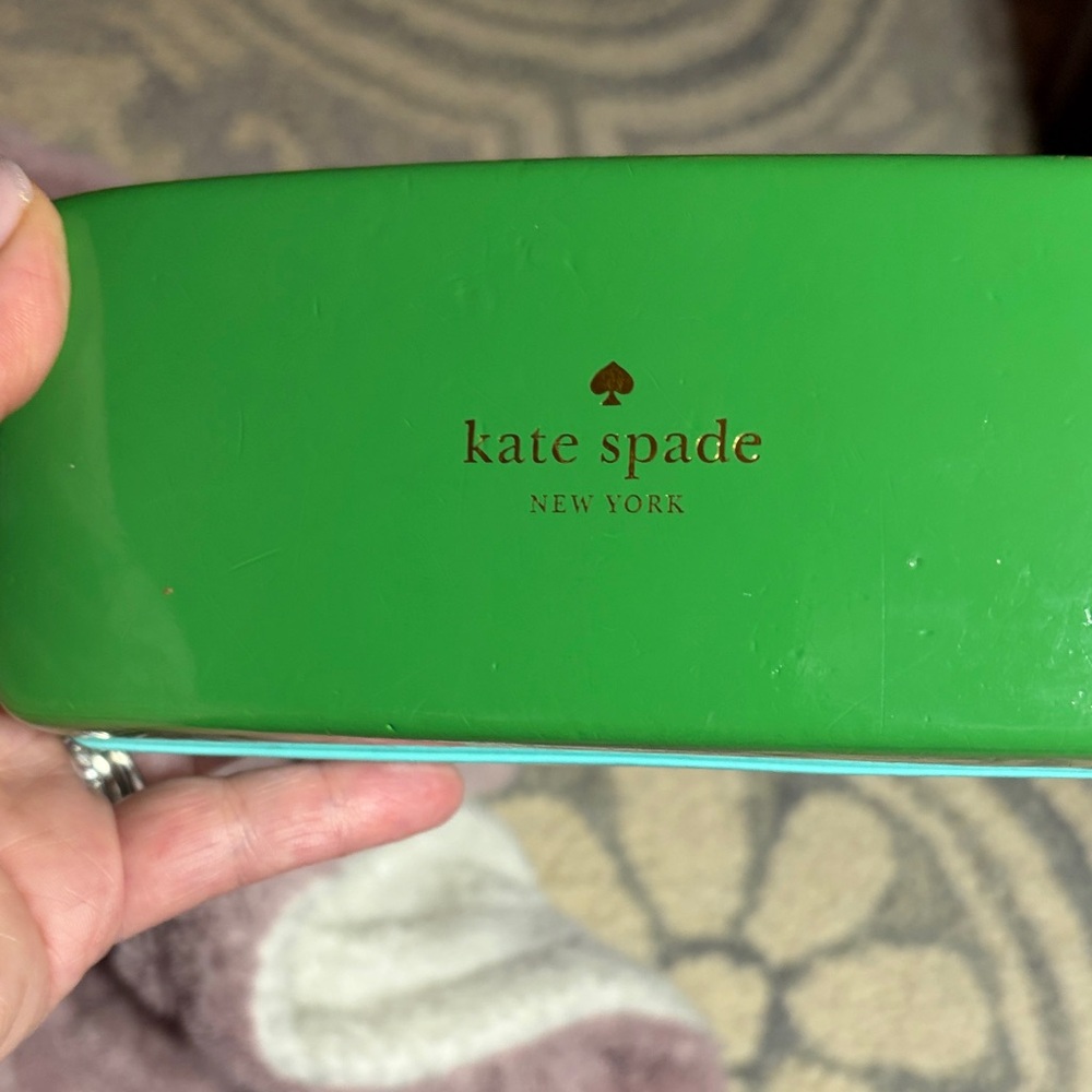 Kate Spade Bright Green Eyeglass Case
